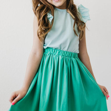 Aqua S/S Ruffle Tee - Dashing Nova