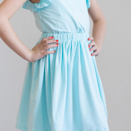 Aqua S/S Ruffle Tee - Dashing Nova