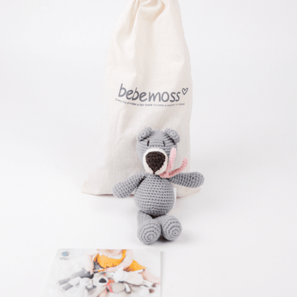 Atty the bear - grey mini