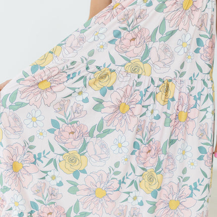 Autumn Breeze Ruffle Maxi Dress - Dashing Nova