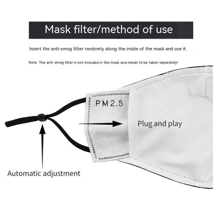 Halloween Double-layer Ear Washing Creative Digital Printing Mask