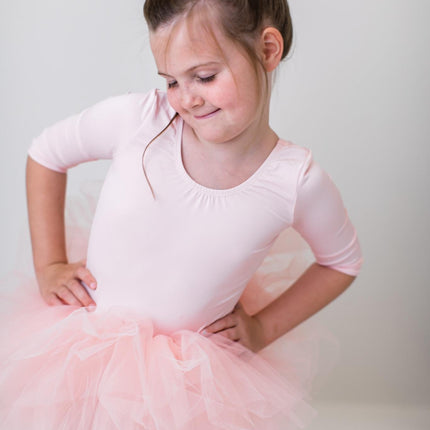Ballet Pink 3/4 Tutu Leotard - Dashing Nova