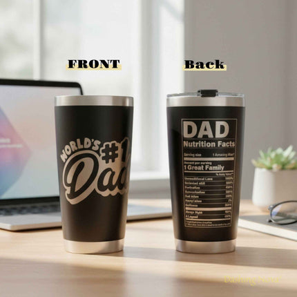 Best Dad Ever Tumbler 20oz Stainless Steel Father's Day Gift