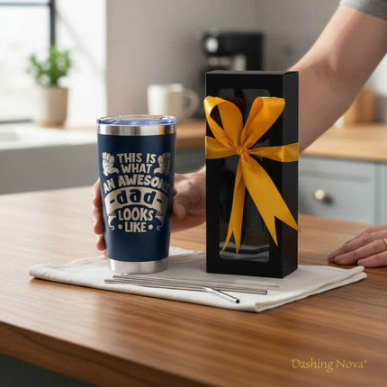 Best Dad Ever Tumbler 20oz Stainless Steel Father's Day Gift