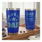 Dark Blue World Best Dad