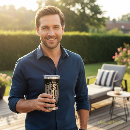 Best Dad Ever Tumbler 20oz Stainless Steel Father's Day Gift