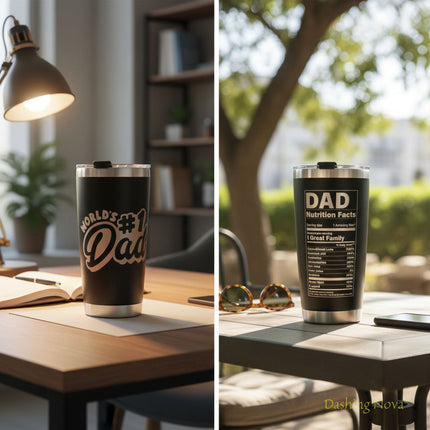 Best Dad Ever Tumbler 20oz Stainless Steel Father's Day Gift