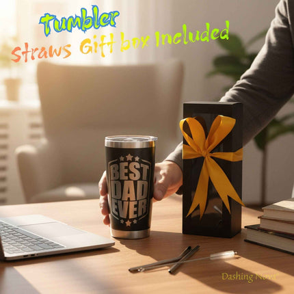 Best Dad Ever Tumbler 20oz Stainless Steel Father's Day Gift