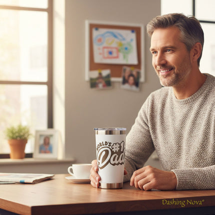Best Dad Ever Tumbler 20oz Stainless Steel Father's Day Gift