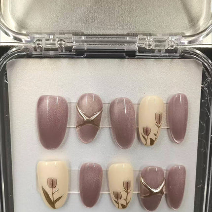 1039- Handmade press on nails fake nails removable
