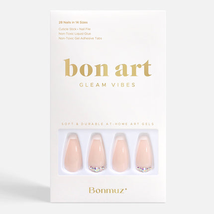 Beige Twinkle | Soft & Durable Press-On Nails - Dashing Nova