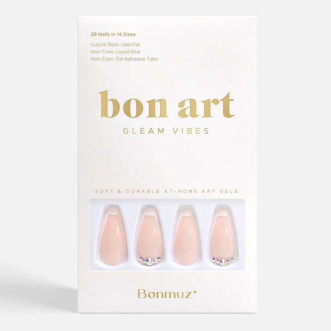 Beige Twinkle | Soft & Durable Press-On Nails - Dashing Nova