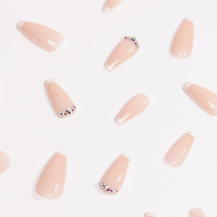 Beige Twinkle | Soft & Durable Press-On Nails - Dashing Nova