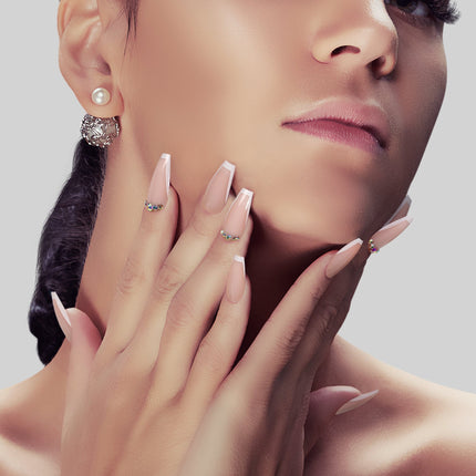 Beige Twinkle | Soft & Durable Press-On Nails - Dashing Nova