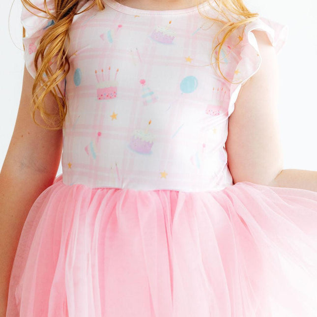 Birthday Magic Flutter Sleeve Tutu Dress - Dashing Nova