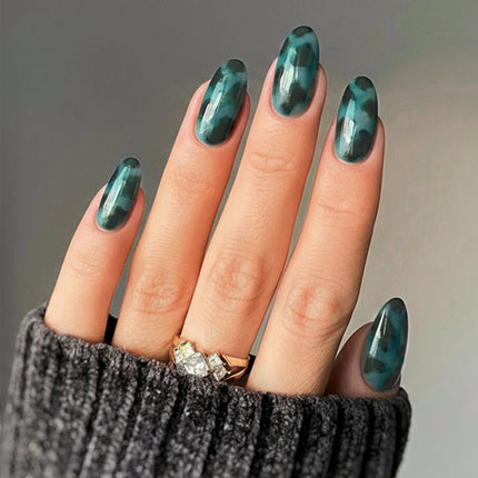 Emerald Amber | Soft & Durable Press-On Nails - Dashing Nova