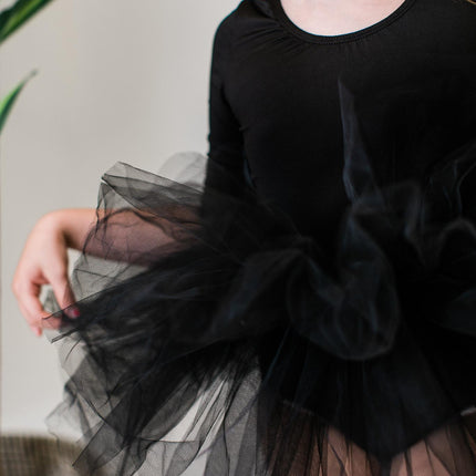 Black 3/4 Tutu Leotard - Dashing Nova