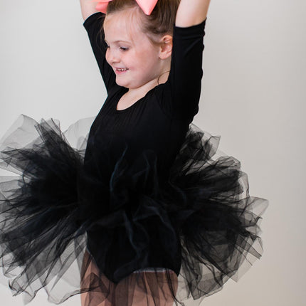 Black 3/4 Tutu Leotard - Dashing Nova