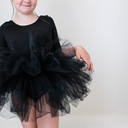 Black 3/4 Tutu Leotard - Dashing Nova
