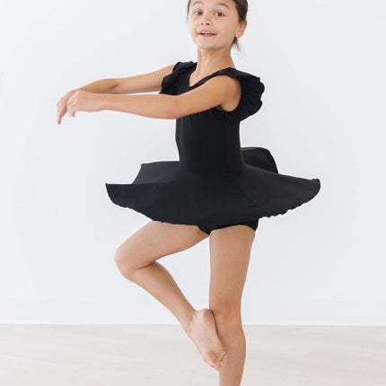 Black S/S Twirl Leotard - Dashing Nova