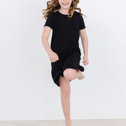 Black T-Shirt Dress - Dashing Nova