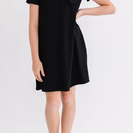 Black T-Shirt Dress - Dashing Nova