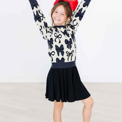 Black Twirl Skort