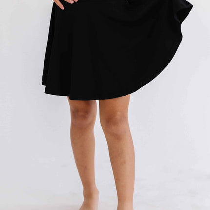 Black Twirl Skort