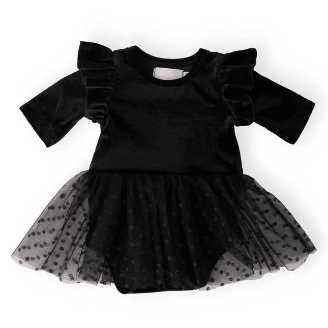 Black Velvet Tutu Bodysuit - Dashing Nova