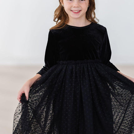 Black Velvet Tutu Dress - Dashing Nova