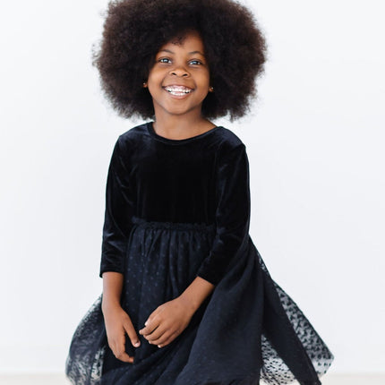 Black Velvet Tutu Dress - Dashing Nova