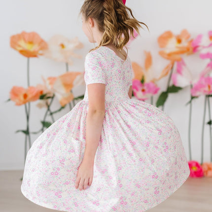 Blooming Beauty S/S Pocket Twirl Dress - Dashing Nova