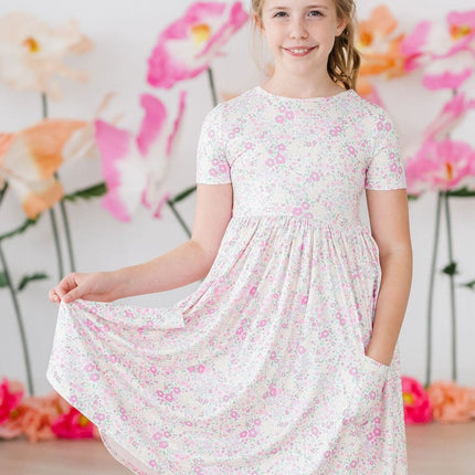 Blooming Beauty S/S Pocket Twirl Dress - Dashing Nova