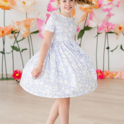 Blossom Bliss S/S Pocket Twirl Dress - Dashing Nova
