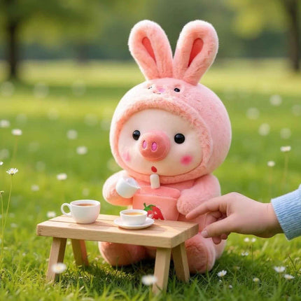 Boba Pig Stuffed Animal Soft Plushie Gift for Girls & Boys