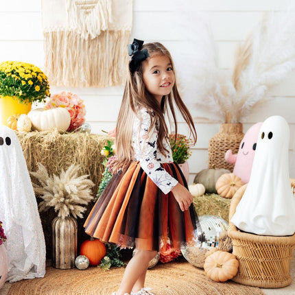 Boo-tiful Halloween L/S Tutu Dress - Dashing Nova