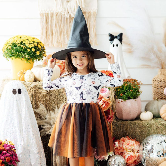 Boo-tiful Halloween L/S Tutu Dress - Dashing Nova