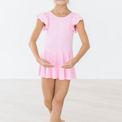 Bubblegum Pink S/S Twirl Leotard - Dashing Nova