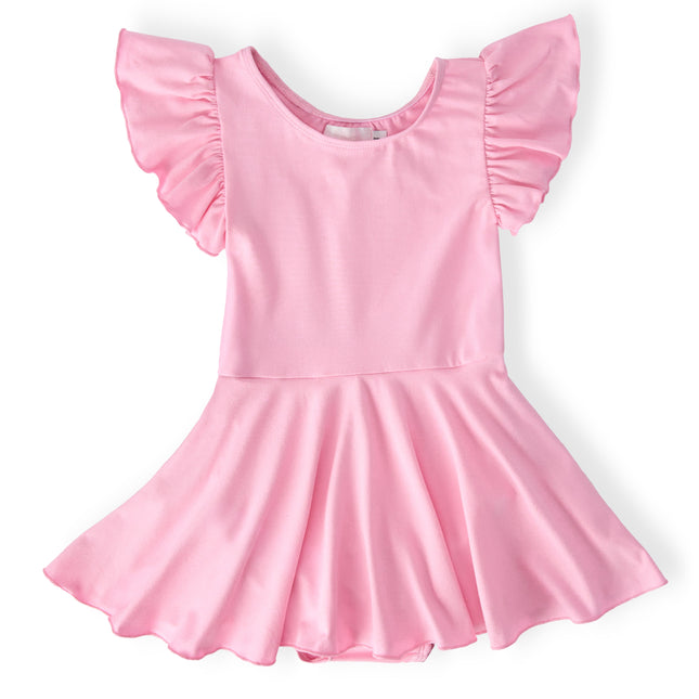 Bubblegum Pink S/S Twirl Leotard - Dashing Nova