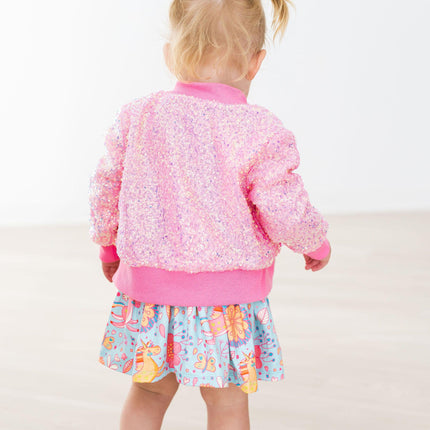 Bubblegum Pink Sequin Jacket - Dashing Nova