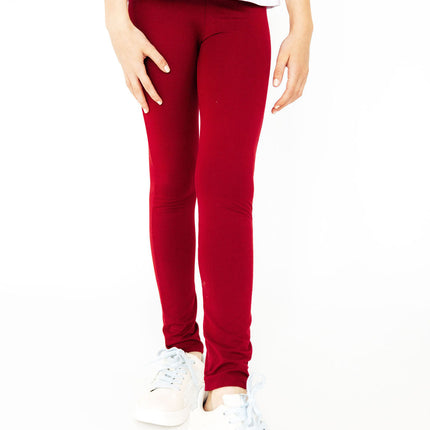 Burgundy Leggings - Dashing Nova