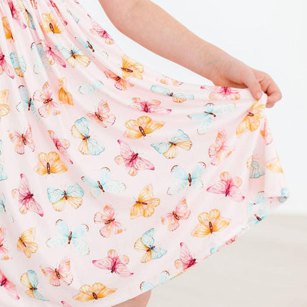 Butterfly Kisses S/S Pocket Twirl Dress - Dashing Nova