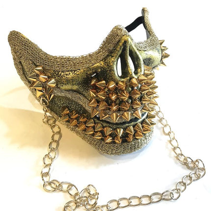 Skull Punk Rivets Performance Mask Halloween Mask