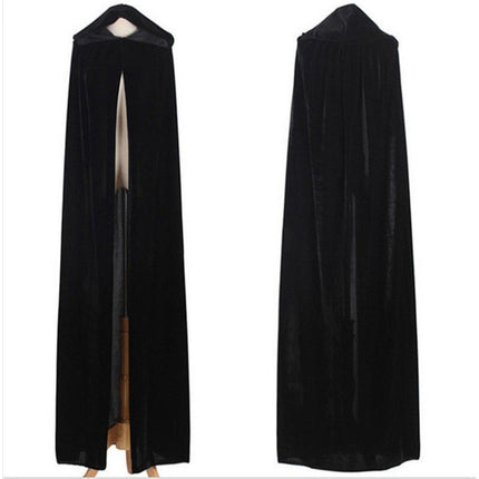 Velvet Thin Black Halloween Cape Cloak