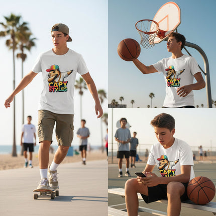 Capy Styles Capybara T-Shirt - 100% Ring - Spun Cotton Graphic Tee