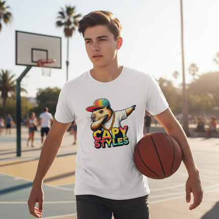 Capy Styles Capybara T-Shirt - 100% Ring - Spun Cotton Graphic Tee