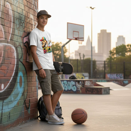 Capybara Graphic T Shirt Capy Styles Streetwear Tee Skating Casual