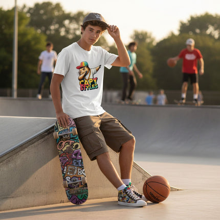 Capybara Graphic T Shirt Capy Styles Streetwear Tee Skating Casual