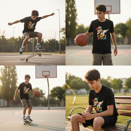 Capybara Graphic T Shirt Capy Styles Streetwear Tee Skating Casual