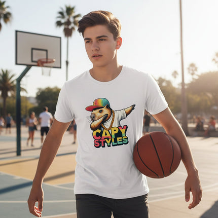 Capybara Graphic T Shirt Capy Styles Streetwear Tee Skating Casual